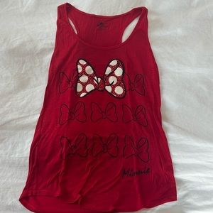 Disney Parks Minnie Mouse Bow Tank Top